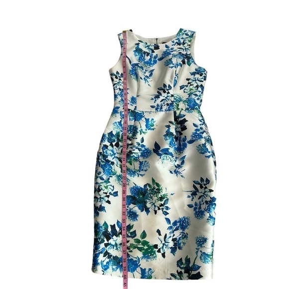 Mac Duggal Blue Multi Colored Floral Dress - Picture 8 of 10